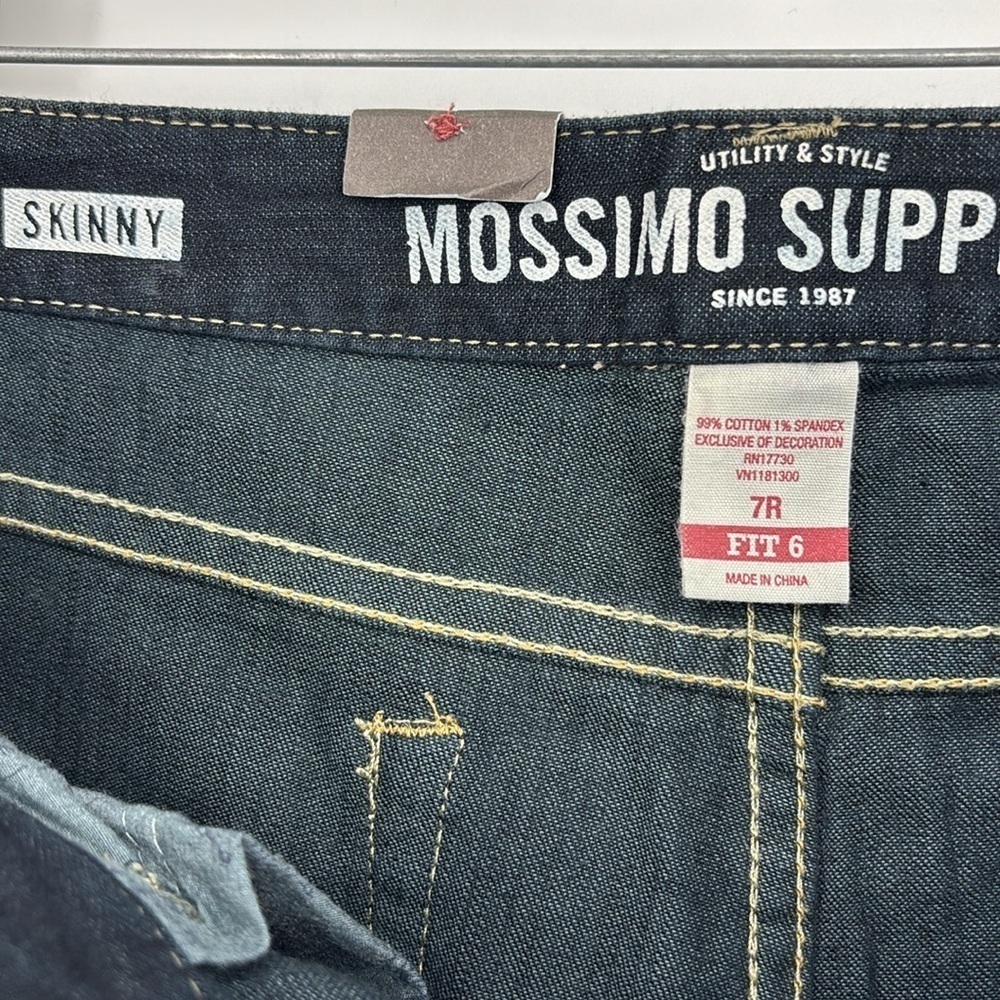 Mossimo Supply Co Low Rise Skinny Jeans Size 7 Regular Dark Wash Indigo NWT! - Picture 5 of 10